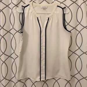 White Calvin Klein blouse (M)